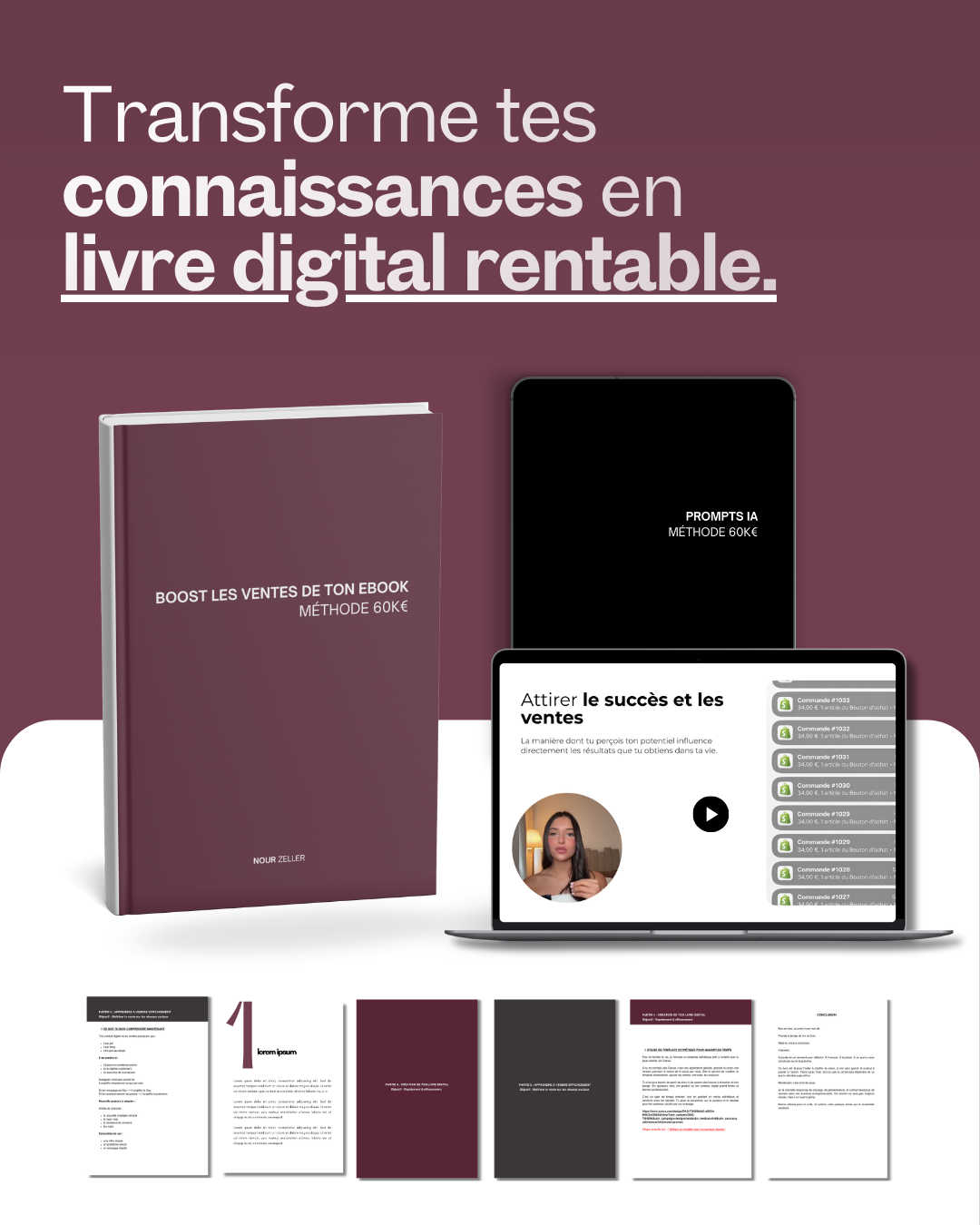 Transforme tes connaissances en produit digital qui se vend.